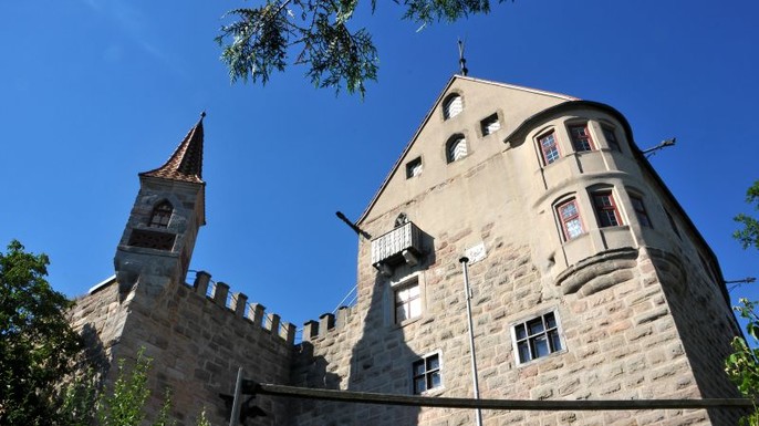 Blick auf Burg Abenberg